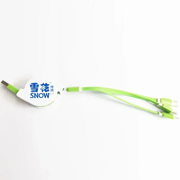 绿色一拖三扁线