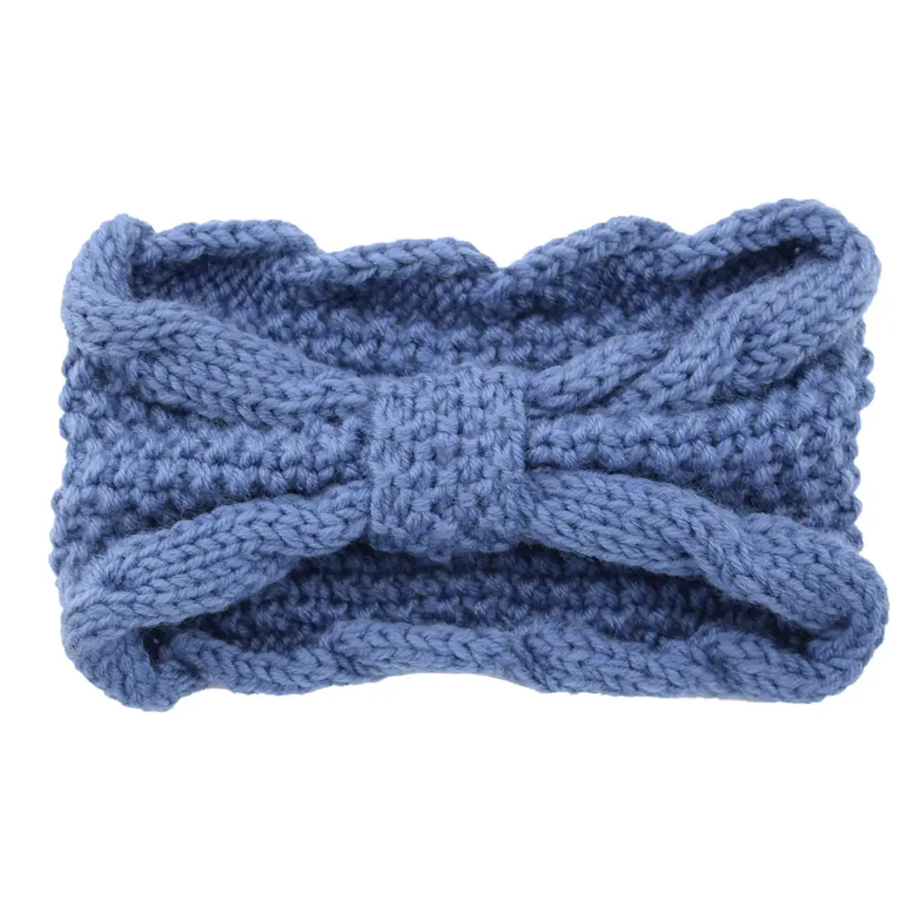 Women's Wool Knitted Hair Band with Twisted Bow Design - Image 23
