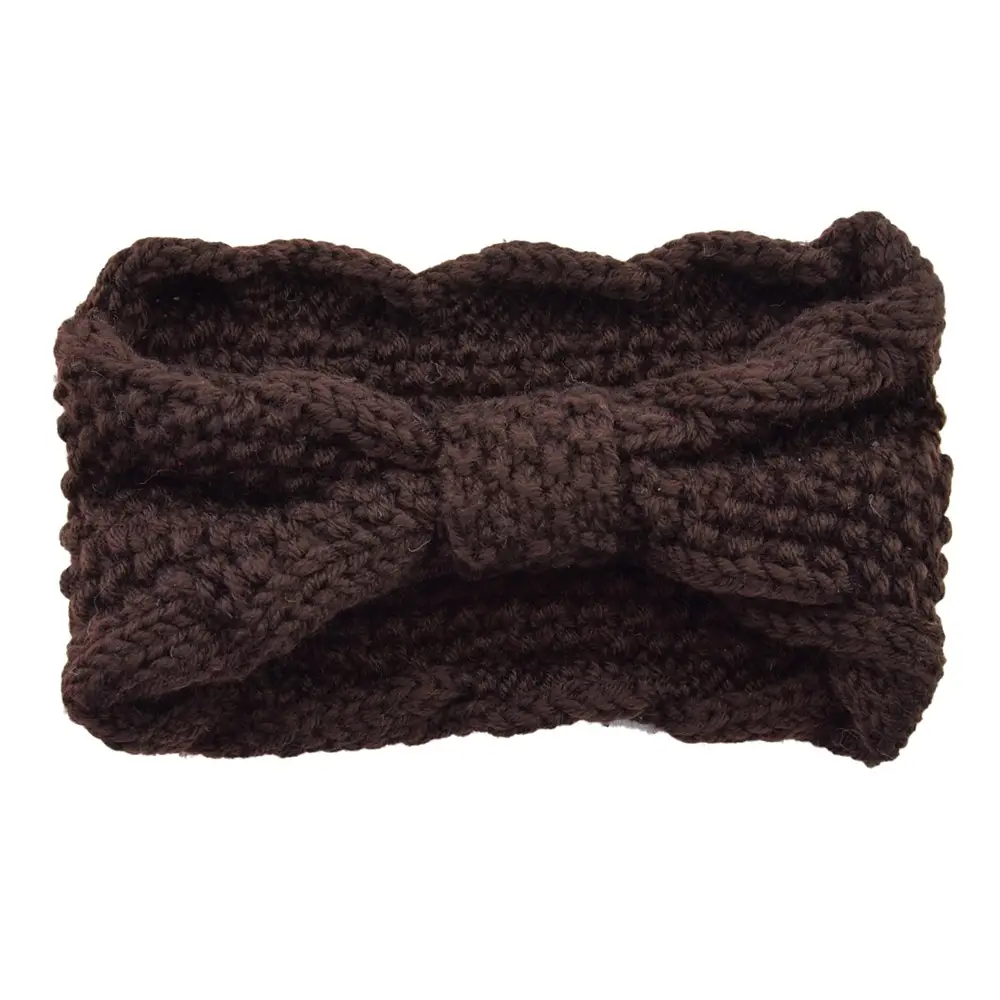 Women's Wool Knitted Hair Band with Twisted Bow Design - Image 13