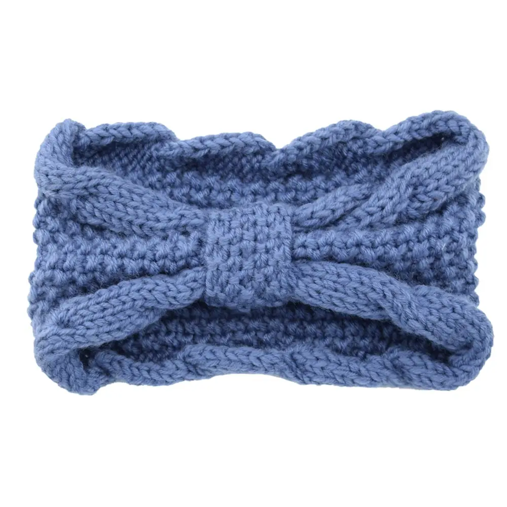 Women's Wool Knitted Hair Band with Twisted Bow Design - Image 14