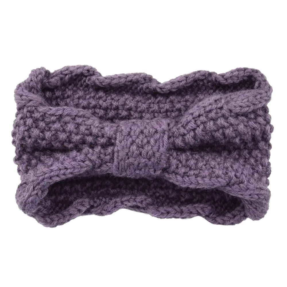 Women's Wool Knitted Hair Band with Twisted Bow Design - Image 16