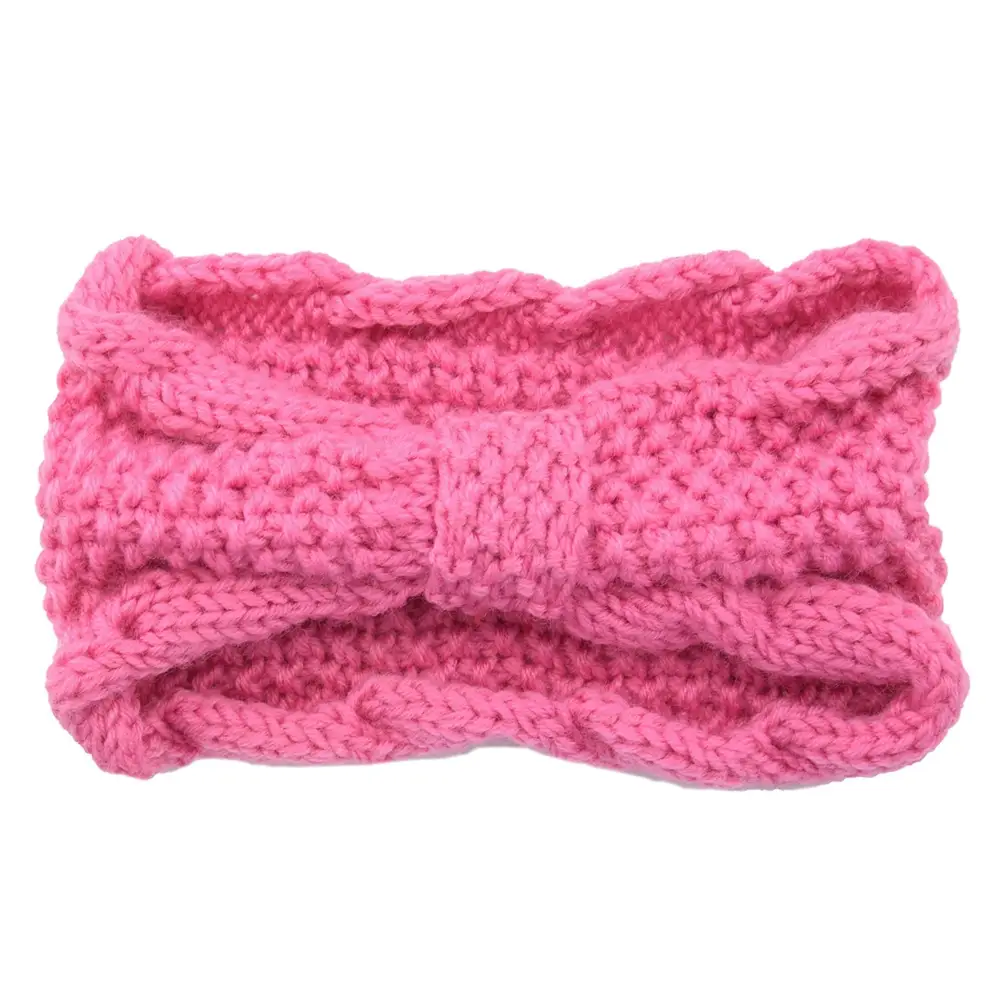Women's Wool Knitted Hair Band with Twisted Bow Design - Image 17