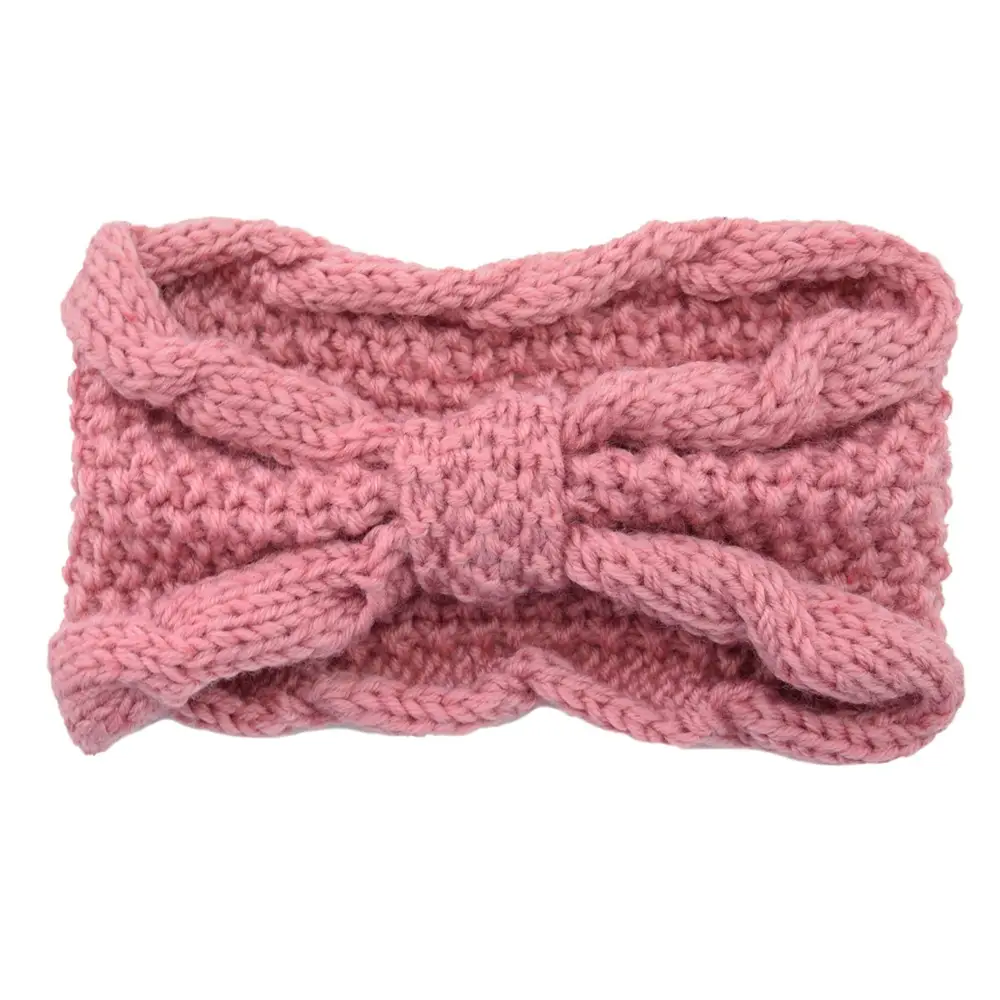 Women's Wool Knitted Hair Band with Twisted Bow Design - Image 5