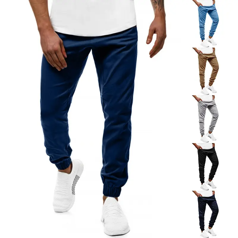 Men's Grey Elastic Sweatpants K52 Winter Casual - Image 8