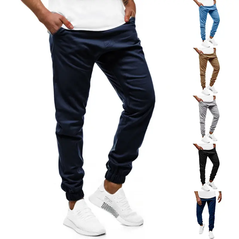 Men's Grey Elastic Sweatpants K52 Winter Casual - Image 9