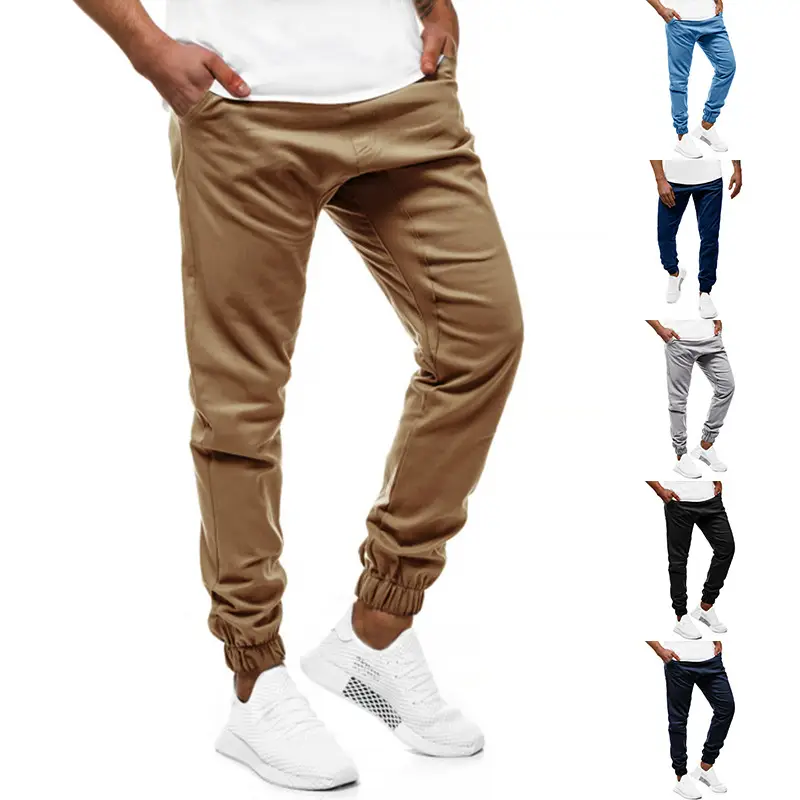 Men's Grey Elastic Sweatpants K52 Winter Casual - Image 11