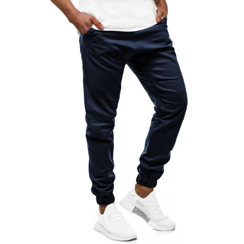 Men's Grey Elastic Sweatpants K52 Winter Casual - Image 4
