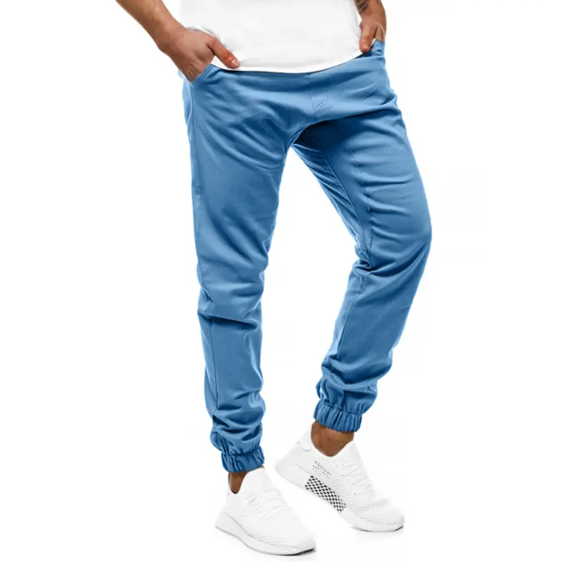Men's Grey Elastic Sweatpants K52 Winter Casual - Image 5