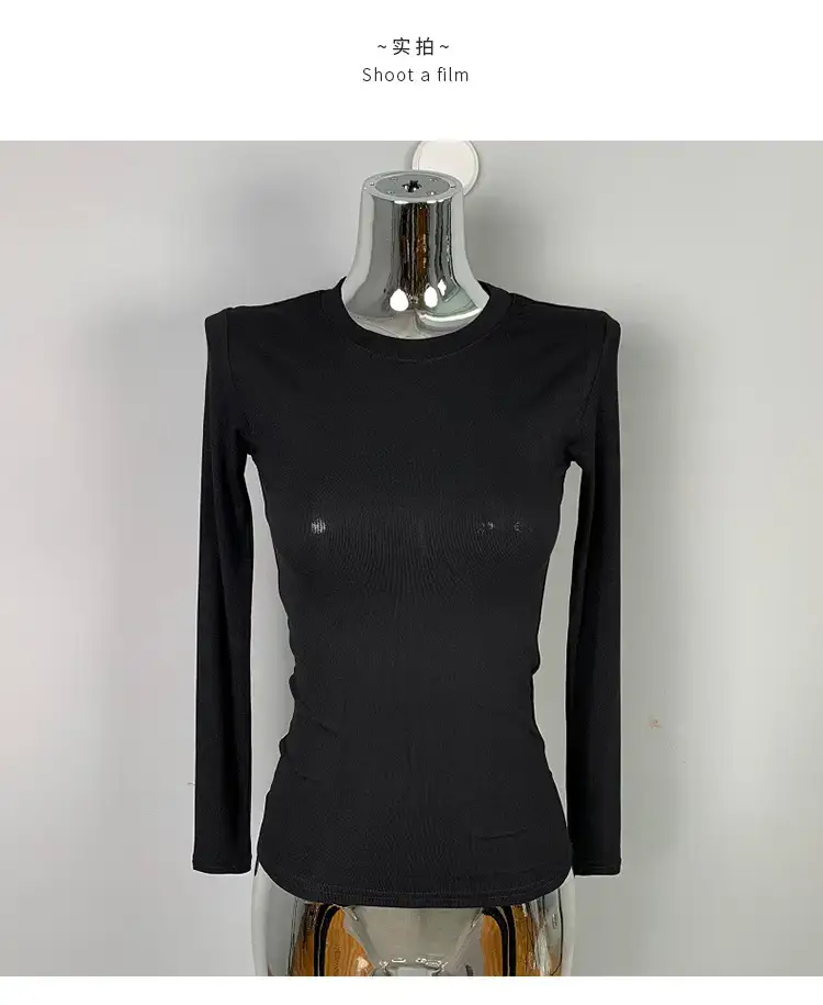 Men Navy Blue Slim Fit Long Sleeve T-Shirt — feature 33