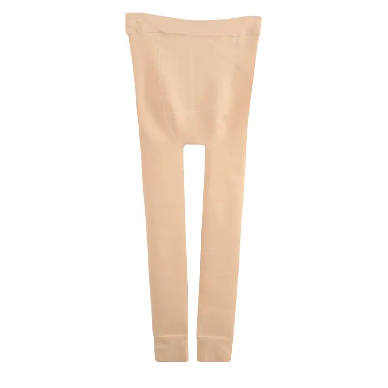 Black Fleece Lined One-Piece Leggings for Women - Image 2