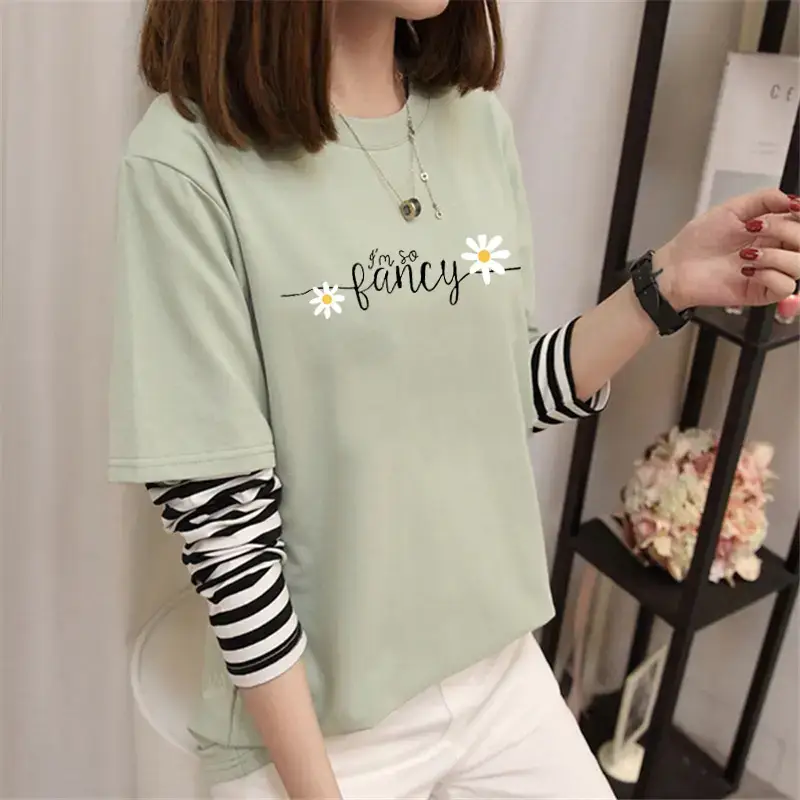 Women Long Sleeve Cartoon T-Shirt Black 2025 - Image 32