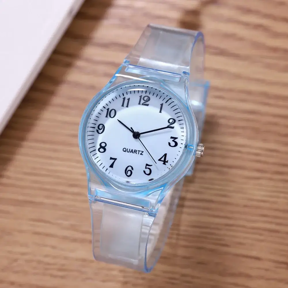 Rose Gold Quartz Women's Casual Silicone Watch
