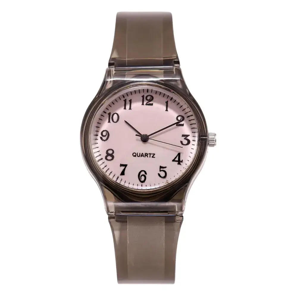 Rose Gold Quartz Women's Casual Silicone Watch