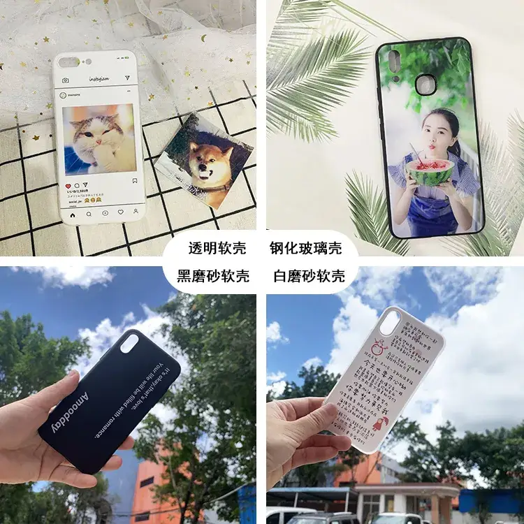 Glass Soft Transparent Mobile Phone Case with Pictures Drop Shipping - Image 2