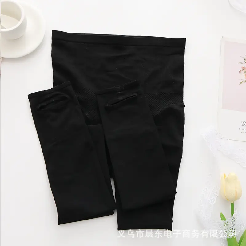 Women's Silk Anti-Hook Bare Leg Panties Flesh Color Medium Thick - Image 16