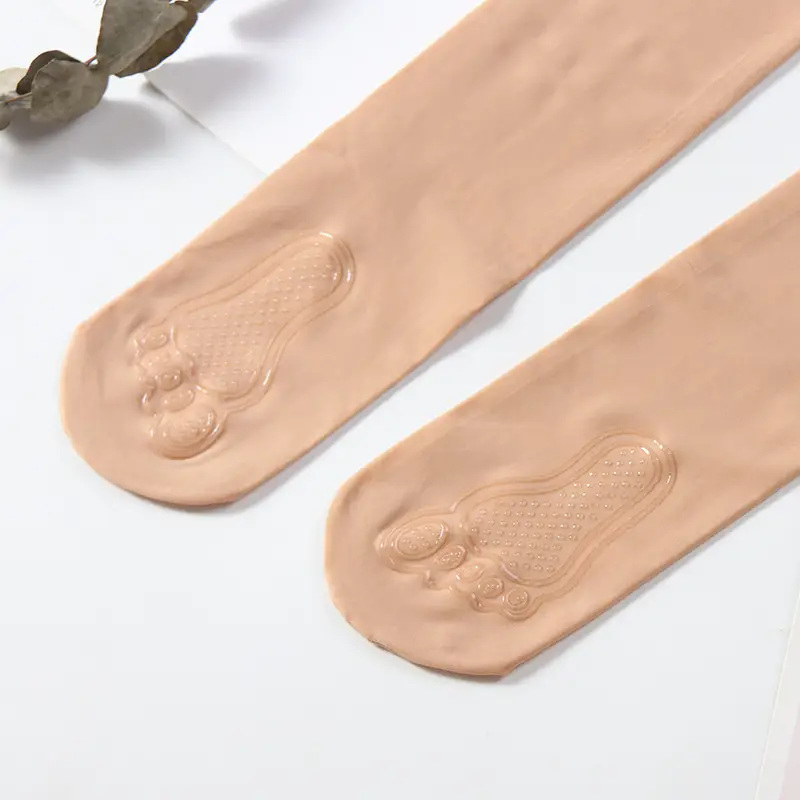 Women's Silk Anti-Hook Bare Leg Panties Flesh Color Medium Thick - Image 2