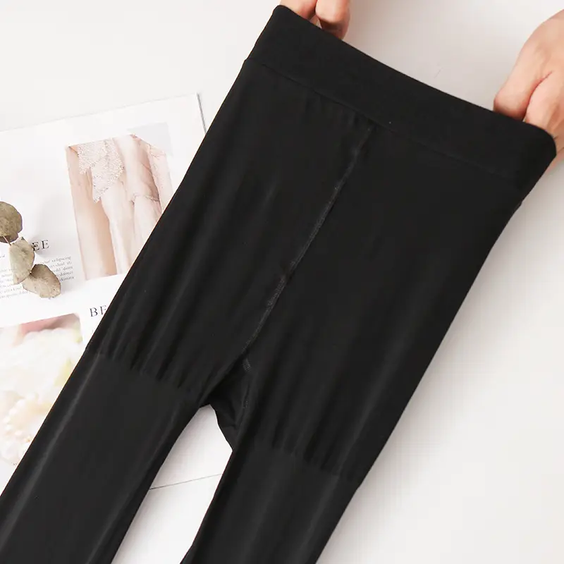 Women's Silk Anti-Hook Bare Leg Panties Flesh Color Medium Thick - Image 21