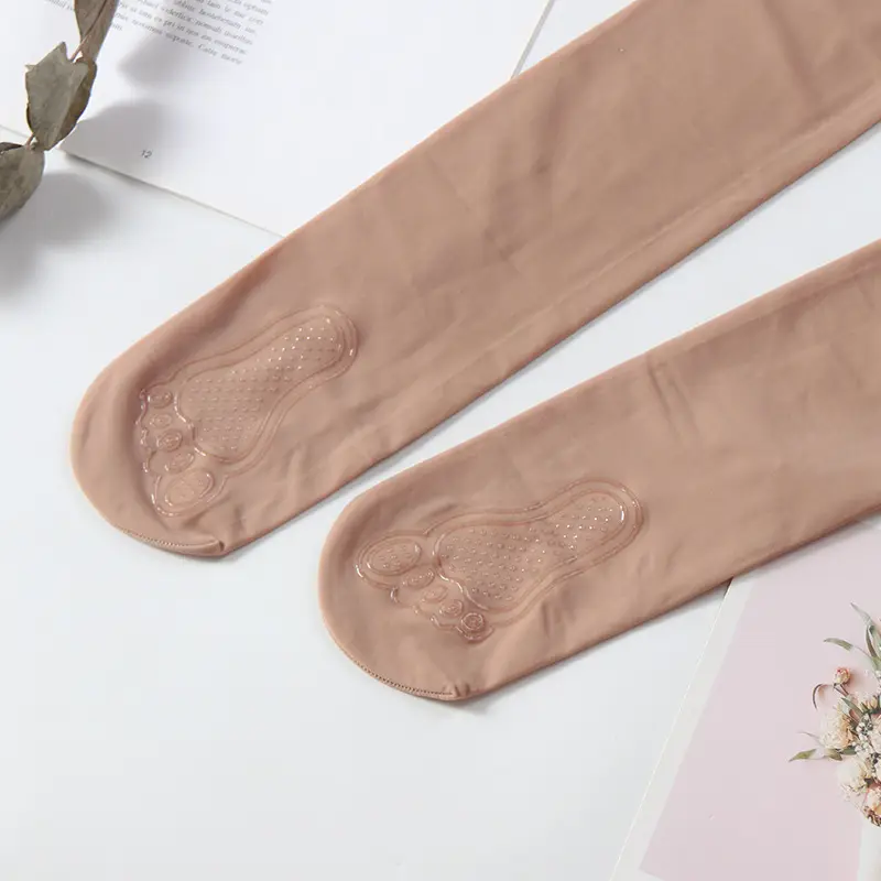 Women's Silk Anti-Hook Bare Leg Panties Flesh Color Medium Thick - Image 3