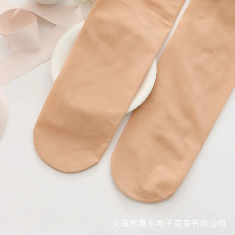 Women's Silk Anti-Hook Bare Leg Panties Flesh Color Medium Thick - Image 5