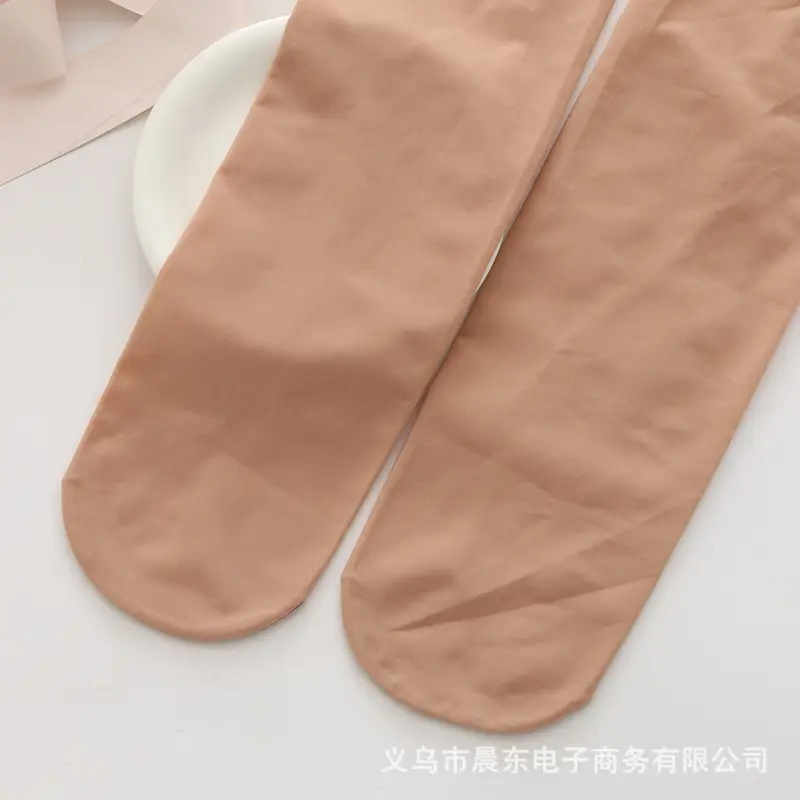 Women's Silk Anti-Hook Bare Leg Panties Flesh Color Medium Thick - Image 6