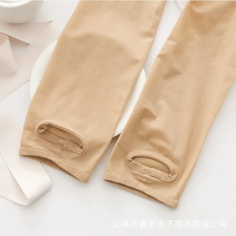 Women's Silk Anti-Hook Bare Leg Panties Flesh Color Medium Thick - Image 8