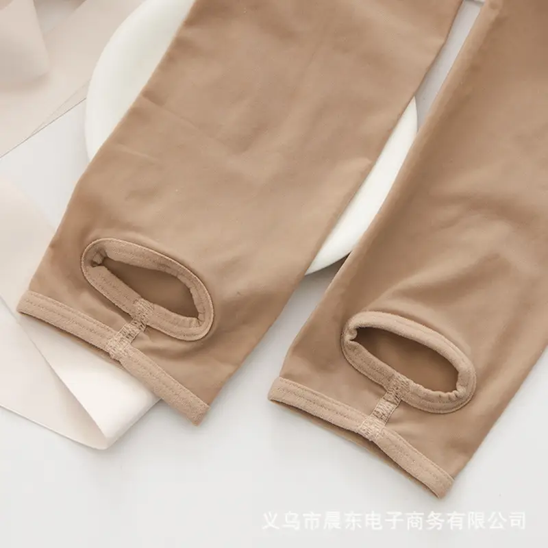 Women's Silk Anti-Hook Bare Leg Panties Flesh Color Medium Thick - Image 9