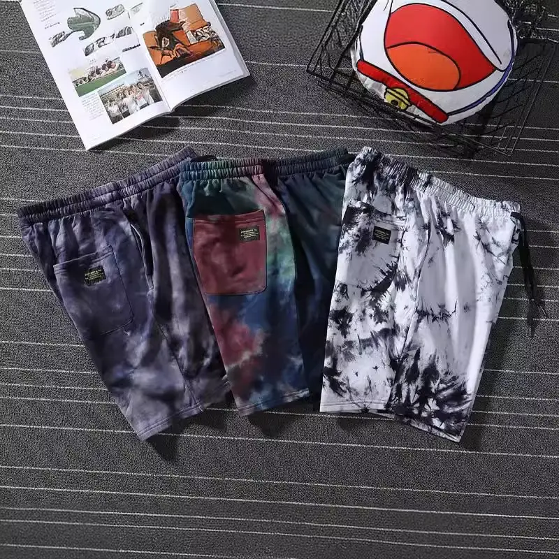 Trendy Tie-Dye Hip Hop Shorts for Women - Image 5