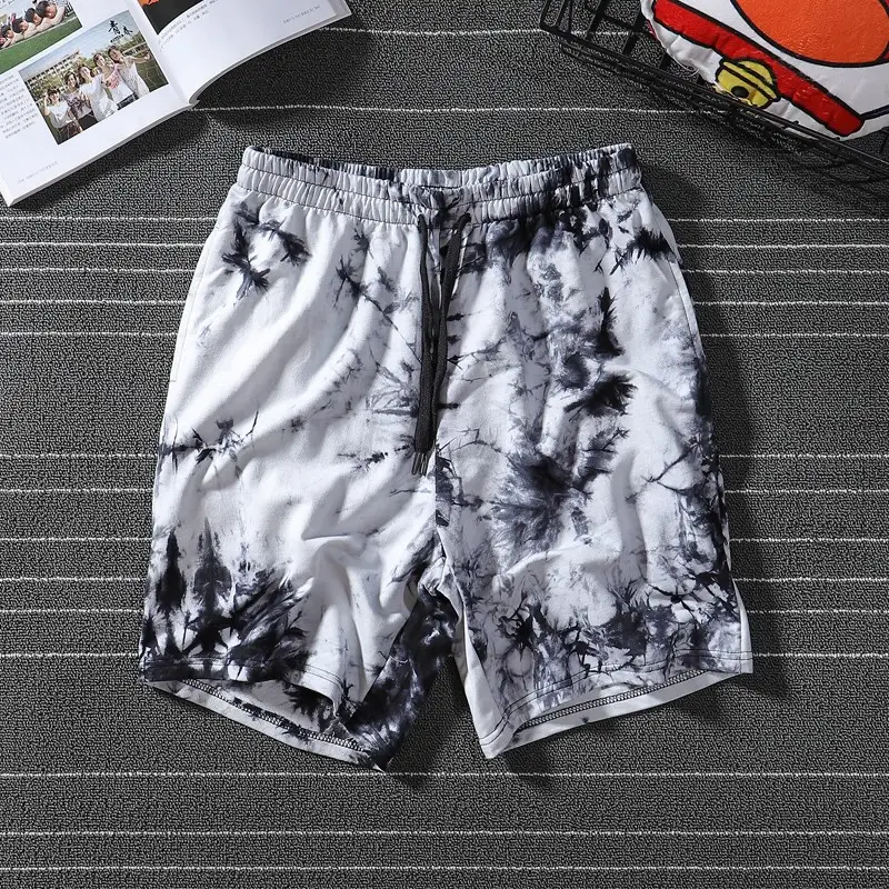 Trendy Tie-Dye Hip Hop Shorts for Women - Image 6