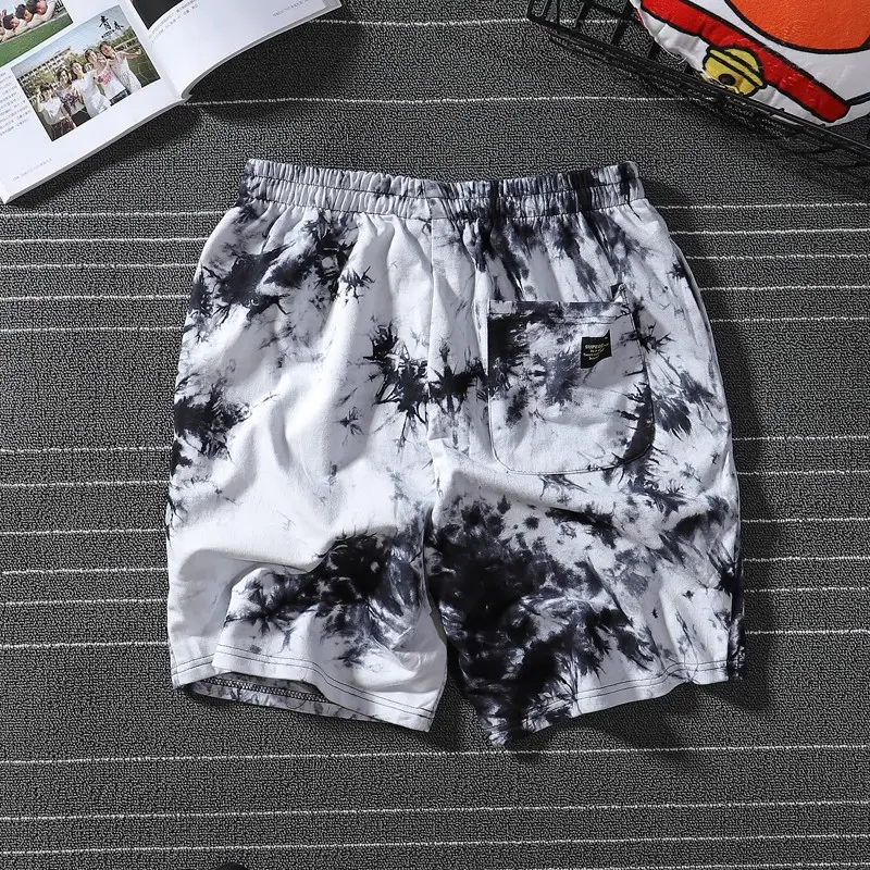 Trendy Tie-Dye Hip Hop Shorts for Women - Image 7