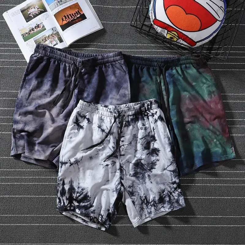 Trendy Tie-Dye Hip Hop Shorts for Women — feature 42