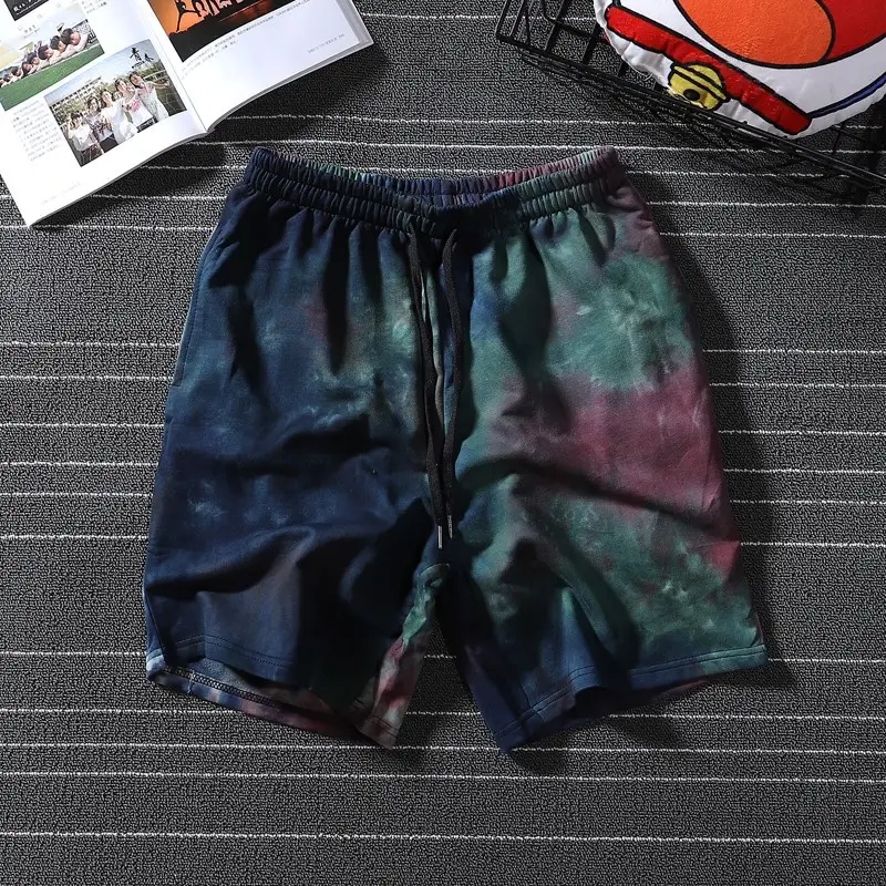 Trendy Tie-Dye Hip Hop Shorts for Women — feature 49