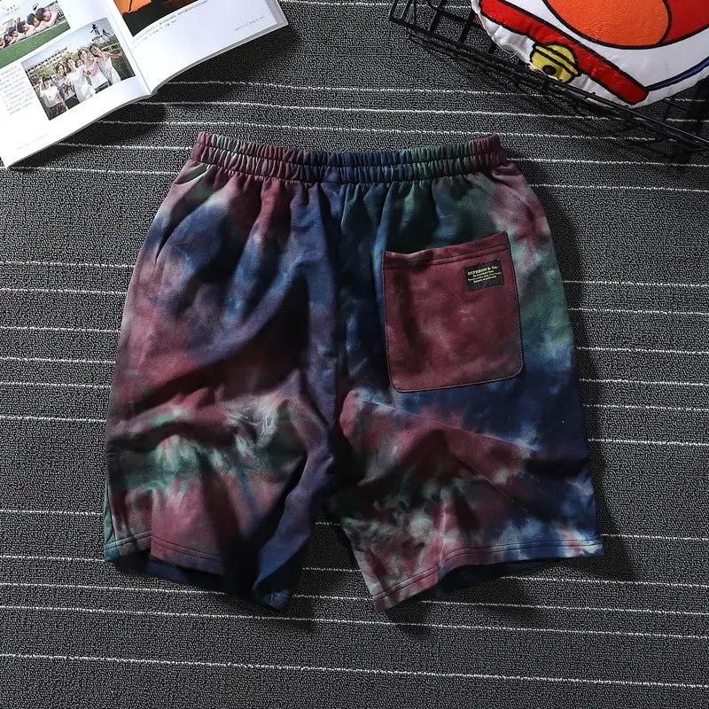 Trendy Tie-Dye Hip Hop Shorts for Women — feature 50