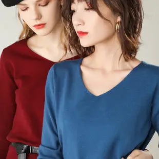 Women's 2025 Winter Knit Pullover Sweater Beige Round Neck — feature 3