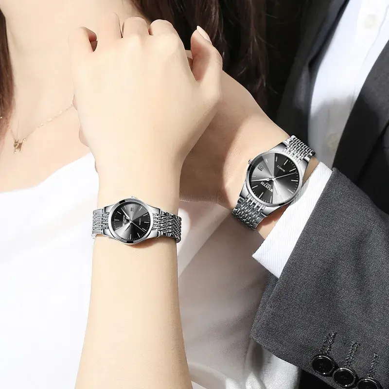 Wisth Blue Quartz Men's Watch Waterproof Black Strap