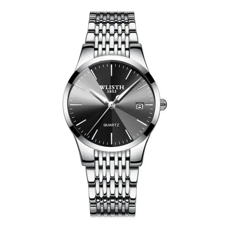 Women's black silver belt 10#