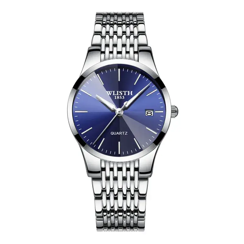 Blue face silver belt women's 12#