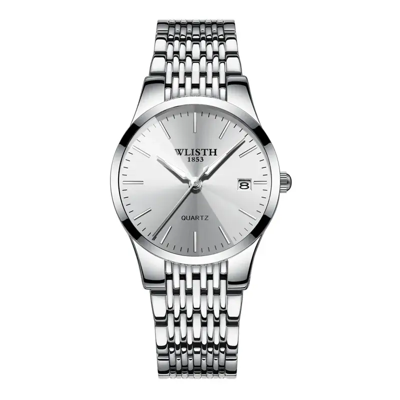 Wisth Blue Quartz Men's Watch Waterproof Black Strap