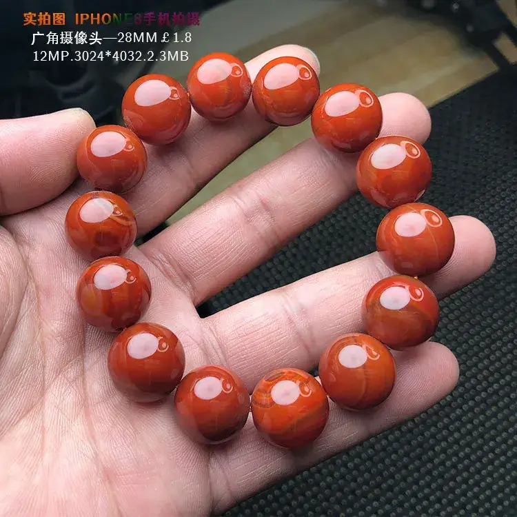 South Red Agate Bracelet Liangshan Mountain Material - Image 5