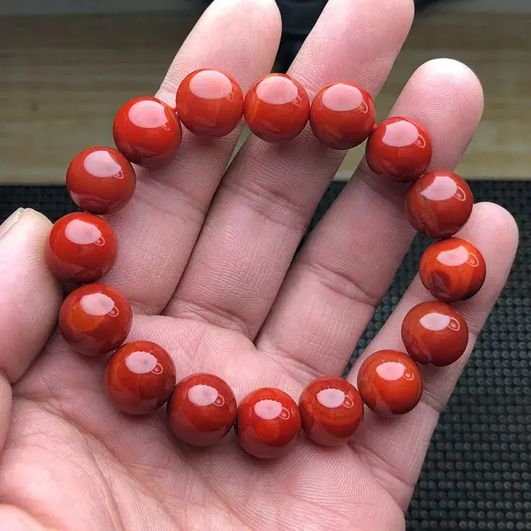 South Red Agate Bracelet Liangshan Mountain Material - Image 2