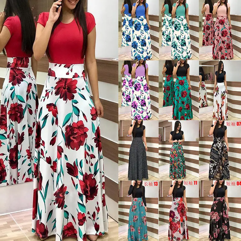 Women Floral Print Long Sleeve Skirts Set - Image 26