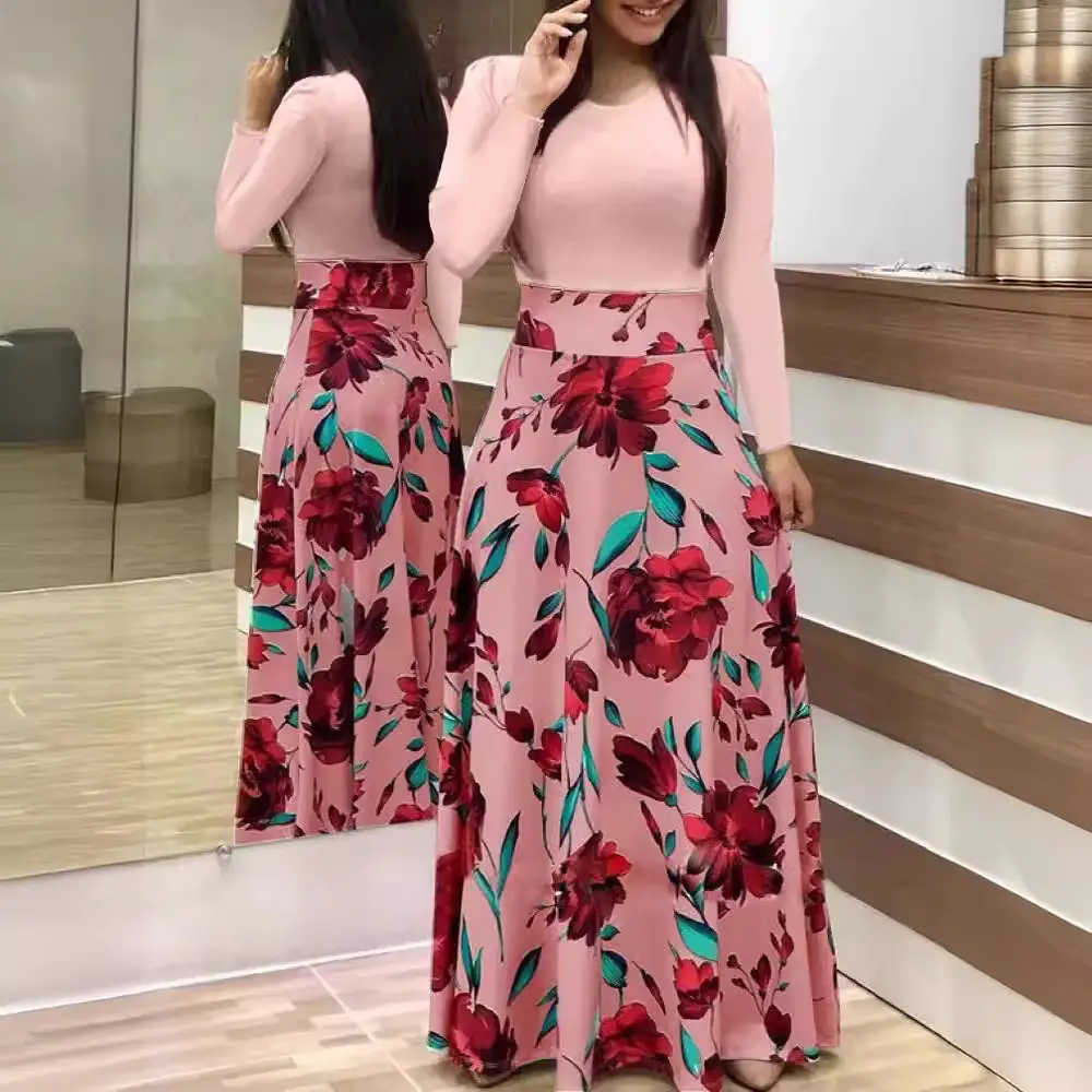 Women Floral Print Long Sleeve Skirts Set - Image 27