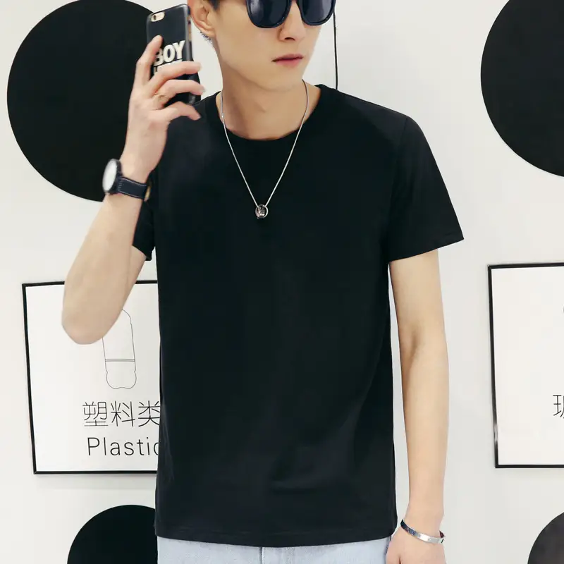 Men Long Sleeve Green Slim Fit T-Shirt - Image 4