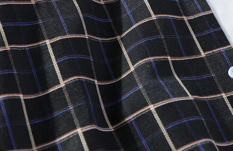 Men's Plaid Long Sleeve Shirt 2021 Harajuku Style — feature 37