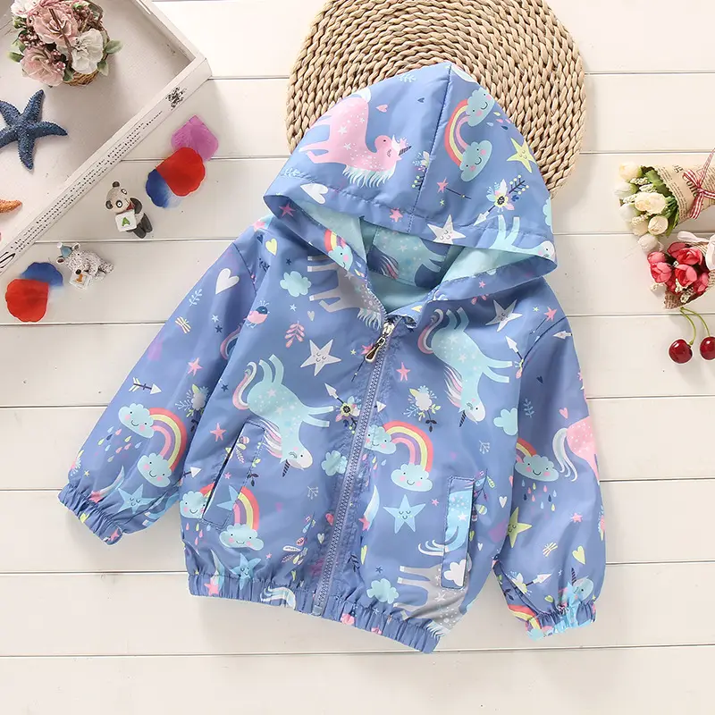 Blue Unicorn Windproof Jacket for Girls 2025 - Image 29
