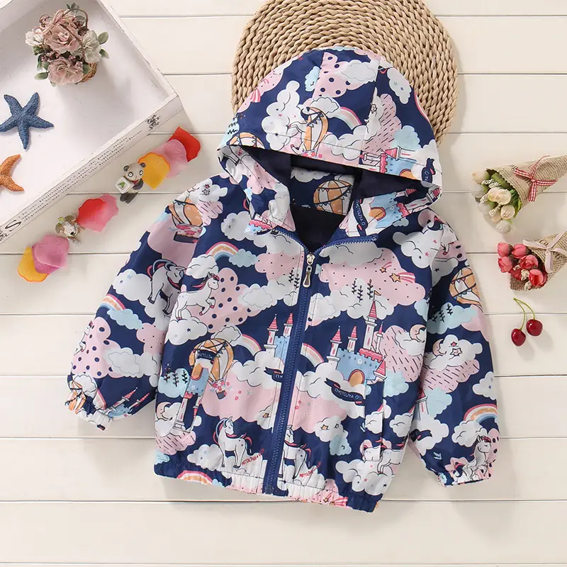 Blue Unicorn Windproof Jacket for Girls 2025 - Image 20