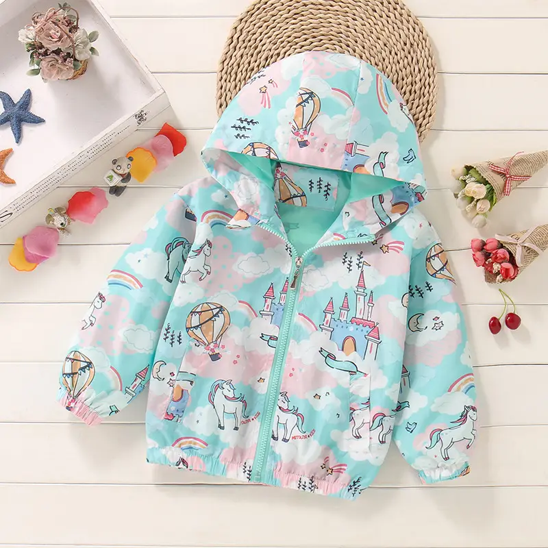 Blue Unicorn Windproof Jacket for Girls 2025 - Image 21