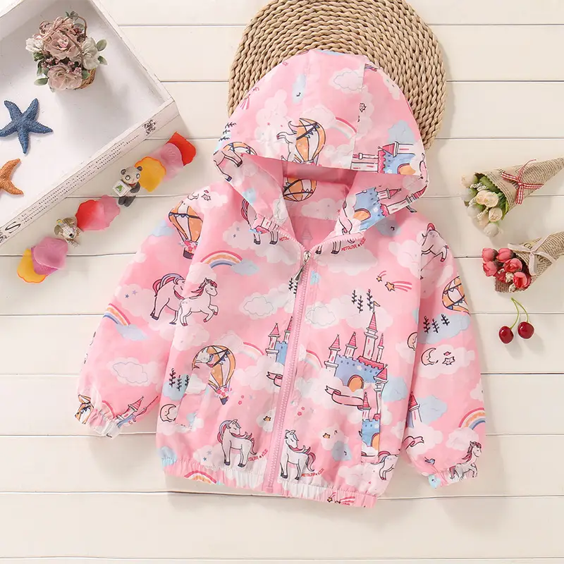 Blue Unicorn Windproof Jacket for Girls 2025 - Image 22