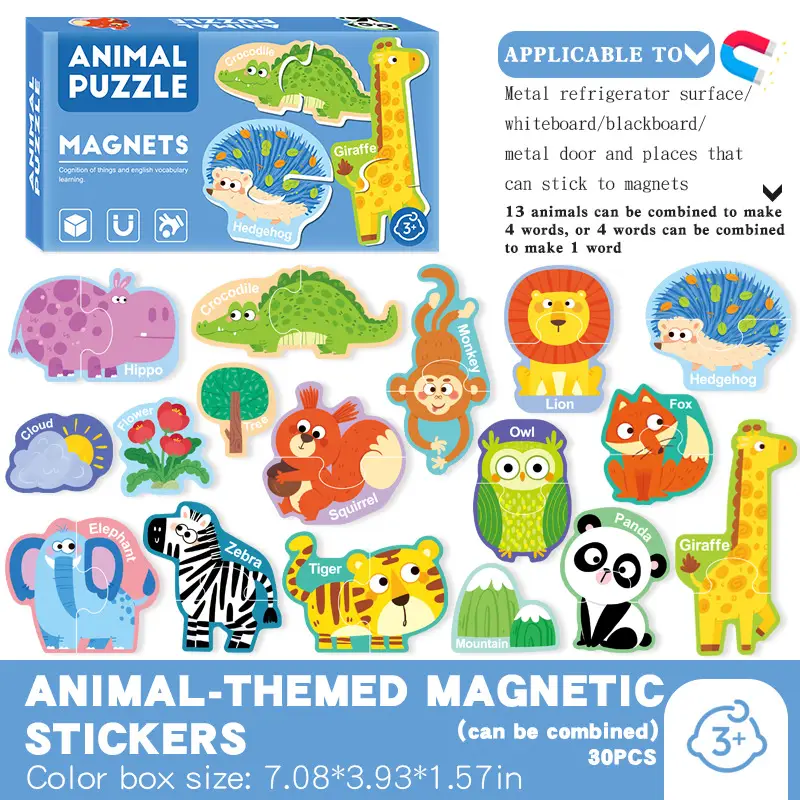 Magnetic Farm Stickers Puzzle for Kids 3-6 Years - Image 4