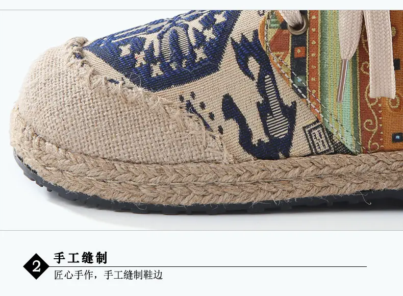 Ethnic Style Casual Linen Bottom Boots Women's 2025 Autumn and Winter New Arrival Embroidered Cloth Shoes Cotton Linen College Style Cloth Shoes for Women — feature 25