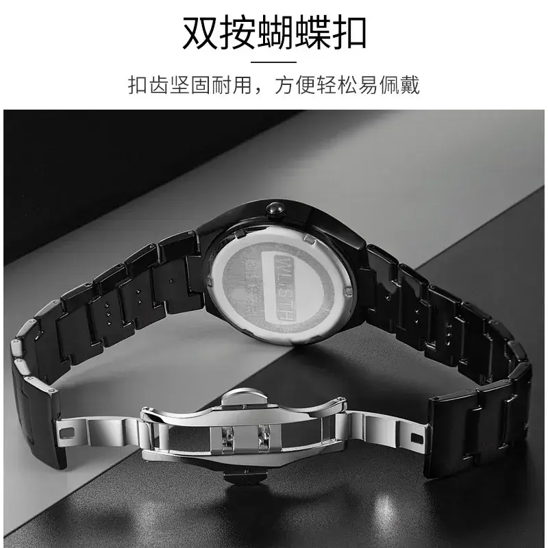 Women's Quartz Steel Band Watch 25mm Blue Dial Waterproof - Image 12